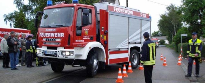 Durchfahren der Pylonenkurve mit dem TLF 20/40
