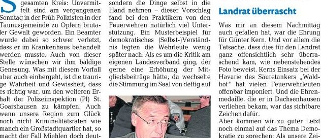 Rhein-Lahn Zeitung 26.11.2011