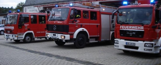 Stützpunktfeuerwehr Miehlen rückt aus. Foto: Bernd Bender
