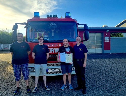 Silberne Ordensspange für Patrick Menz